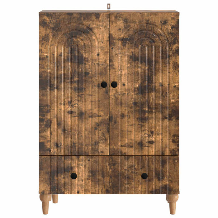 Bufet cu sertar Stejar fumuriu 66 x 34,5 x 95 cm Lemn prelucrat - WALTI WALTI