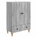 Bufet cu sertar Sonoma gri 66 x 34,5 x 95 cm Lemn prelucrat - WALTI WALTI