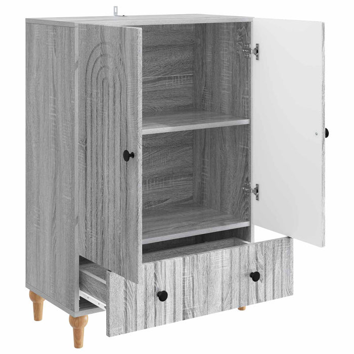 Bufet cu sertar Sonoma gri 66 x 34,5 x 95 cm Lemn prelucrat - WALTI WALTI