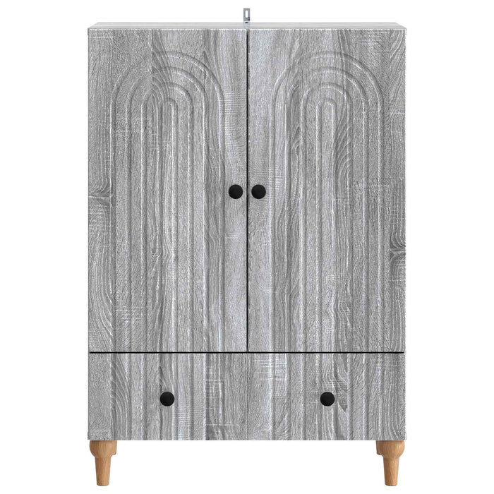 Bufet cu sertar Sonoma gri 66 x 34,5 x 95 cm Lemn prelucrat - WALTI WALTI