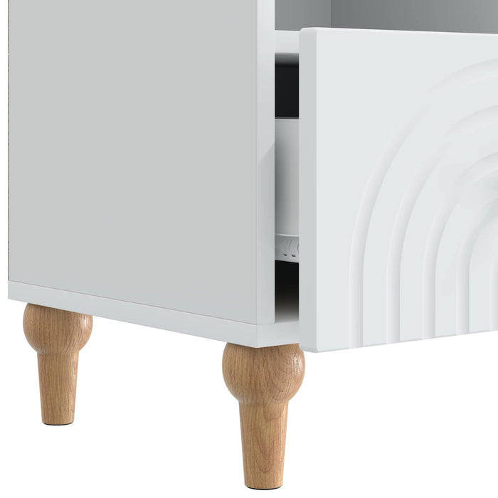 Cabinet TV Alb 102 x 34,5 x 50 cm Lemn prelucrat - WALTI WALTI