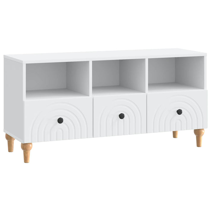 Cabinet TV Alb 102 x 34,5 x 50 cm Lemn prelucrat - WALTI WALTI
