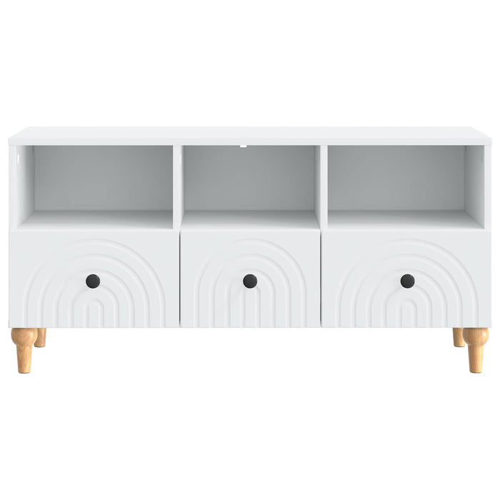 Cabinet TV Alb 102 x 34,5 x 50 cm Lemn prelucrat - WALTI WALTI