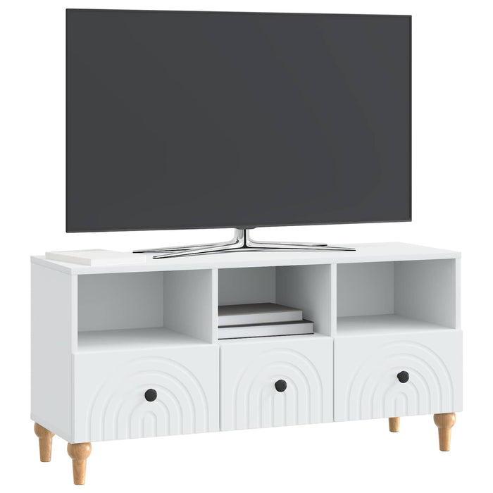 Cabinet TV Alb 102 x 34,5 x 50 cm Lemn prelucrat - WALTI WALTI