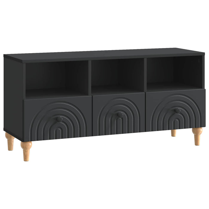 Cabinet TV Negru 102 x 34,5 x 50 cm Lemn prelucrat - WALTI WALTI
