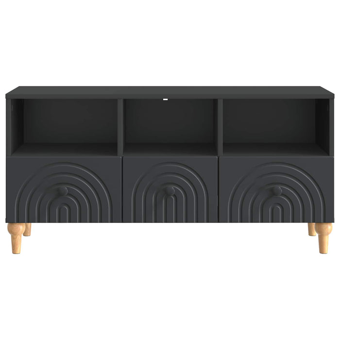Cabinet TV Negru 102 x 34,5 x 50 cm Lemn prelucrat - WALTI WALTI