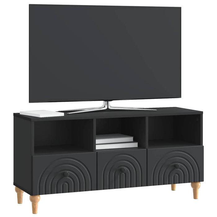 Cabinet TV Negru 102 x 34,5 x 50 cm Lemn prelucrat - WALTI WALTI