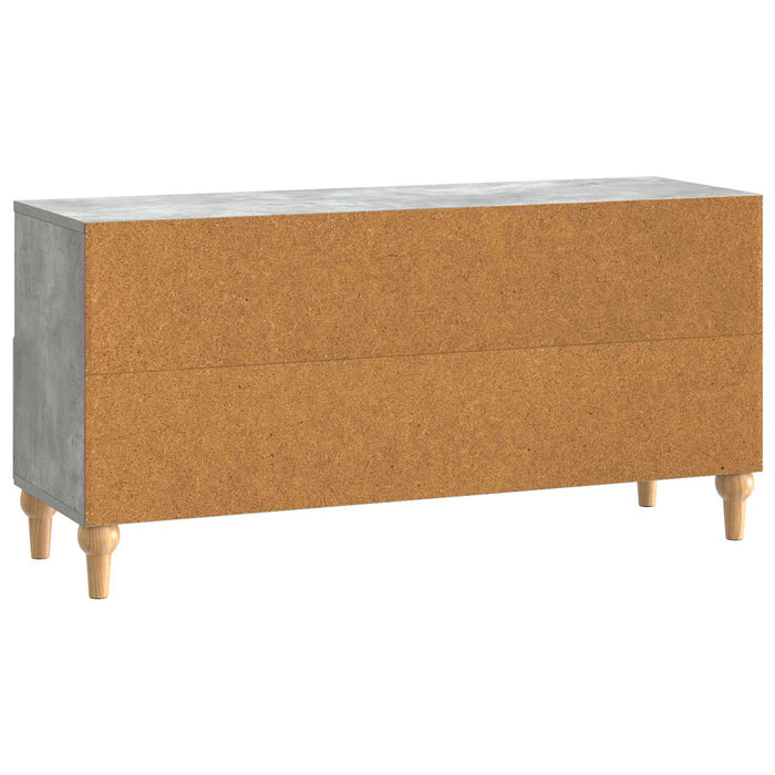 Cabinet TV Gri Beton 102 x 34,5 x 50 cm Lemn prelucrat - WALTI WALTI