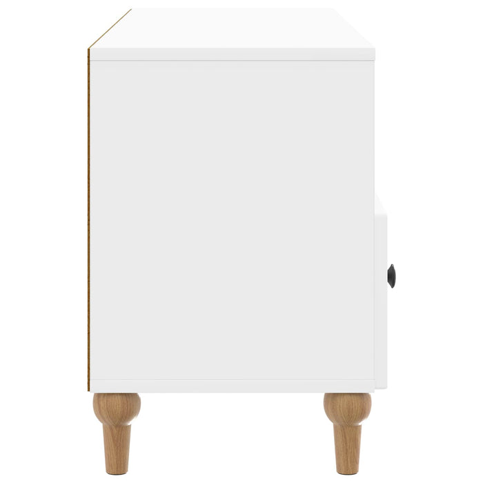 Cabinet TV Alb Lucios 102 x 34,5 x 50 cm Lemn prelucrat - WALTI WALTI