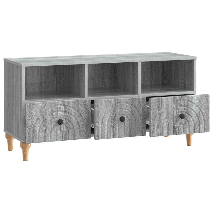 Cabinet TV Sonoma gri 102 x 34,5 x 50 cm Lemn prelucrat - WALTI WALTI