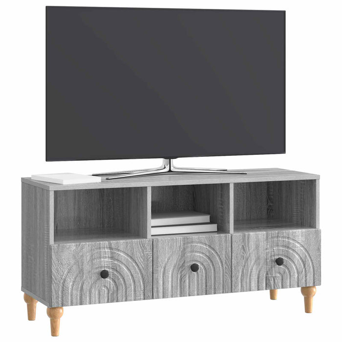 Cabinet TV Sonoma gri 102 x 34,5 x 50 cm Lemn prelucrat - WALTI WALTI