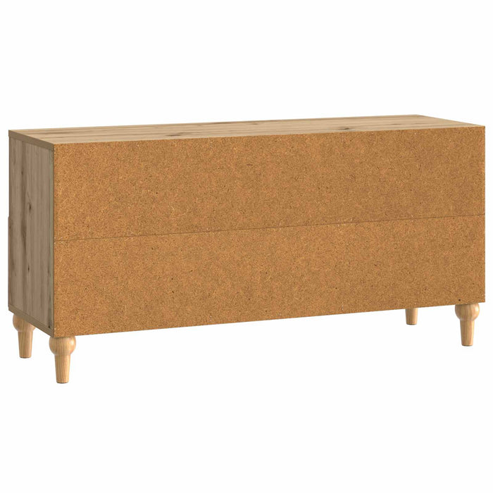 Cabinet TV Stejar Artizanal 102 x 34,5 x 50 cm Lemn prelucrat - WALTI WALTI