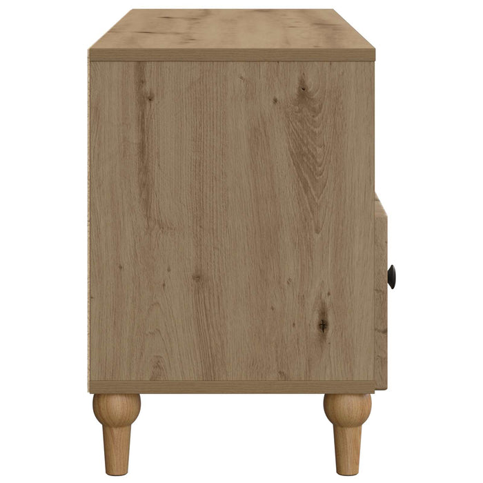Cabinet TV Stejar Artizanal 102 x 34,5 x 50 cm Lemn prelucrat - WALTI WALTI