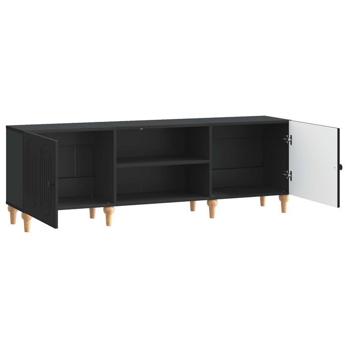 Cabinet TV Negru 150 x 31 x 50 cm Lemn prelucrat - WALTI WALTI