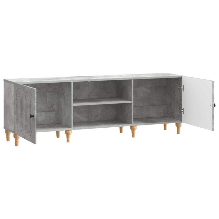 Cabinet TV Gri Beton 150 x 31 x 50 cm Lemn prelucrat - WALTI WALTI
