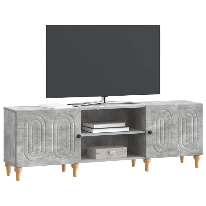 Cabinet TV Gri Beton 150 x 31 x 50 cm Lemn prelucrat - WALTI WALTI