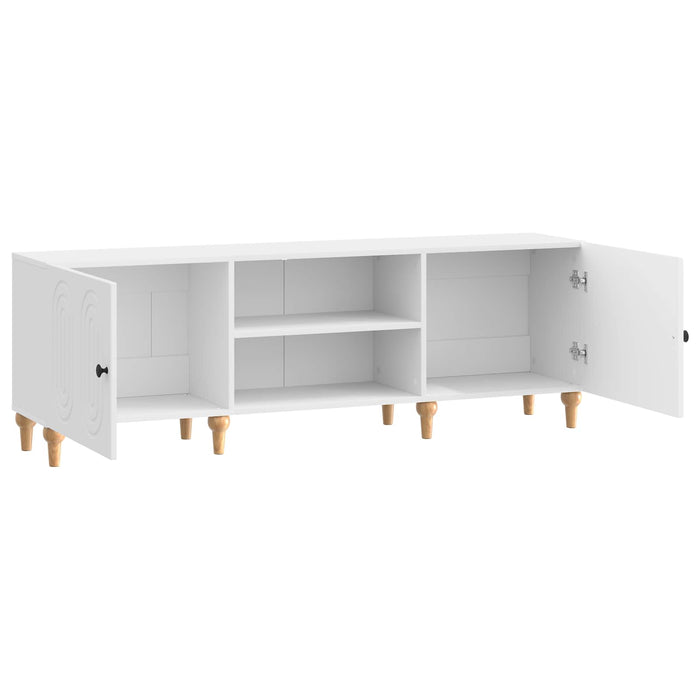 Cabinet TV Alb foarte lucios 150 x 31 x 50 cm Lemn prelucrat - WALTI WALTI