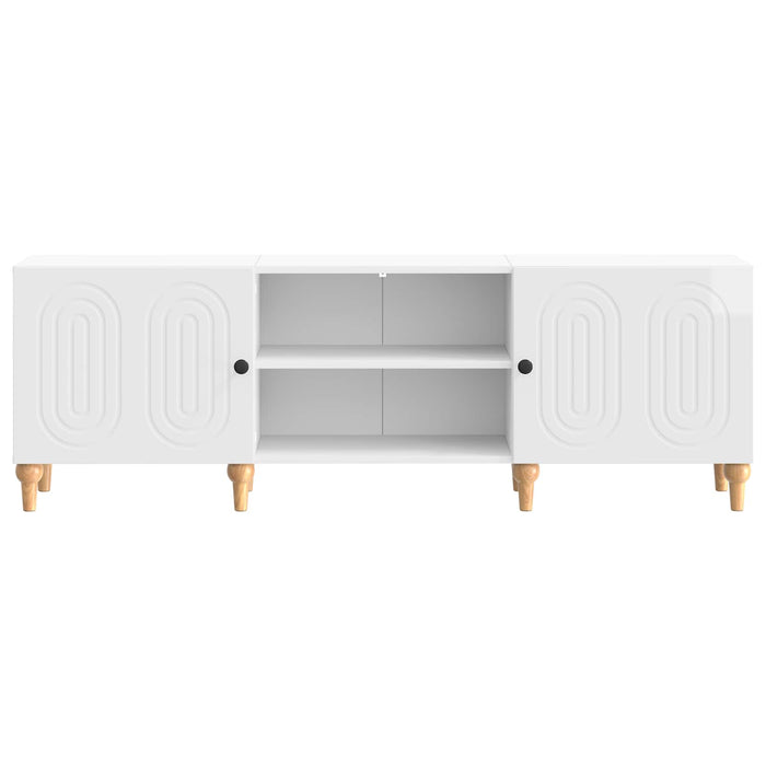 Cabinet TV Alb foarte lucios 150 x 31 x 50 cm Lemn prelucrat - WALTI WALTI