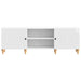 Cabinet TV Alb foarte lucios 150 x 31 x 50 cm Lemn prelucrat - WALTI WALTI