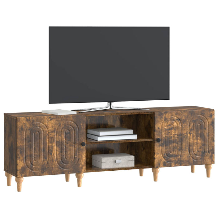 Cabinet TV Stejar fumuriu 150 x 31 x 50 cm Lemn prelucrat - WALTI WALTI