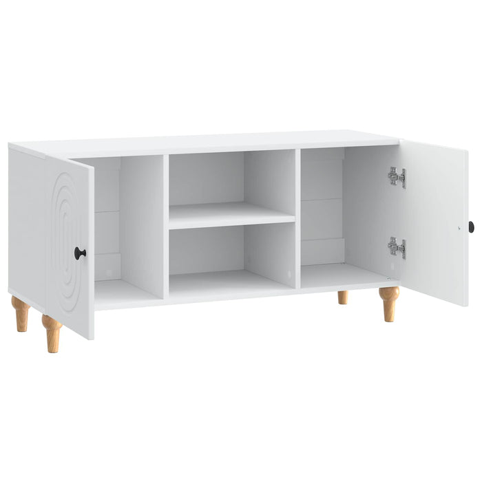 Cabinet TV Alb 102 x 34,5 x 50 cm Lemn prelucrat - WALTI WALTI