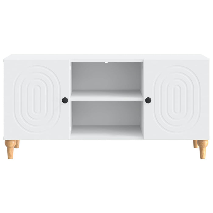 Cabinet TV Alb 102 x 34,5 x 50 cm Lemn prelucrat - WALTI WALTI