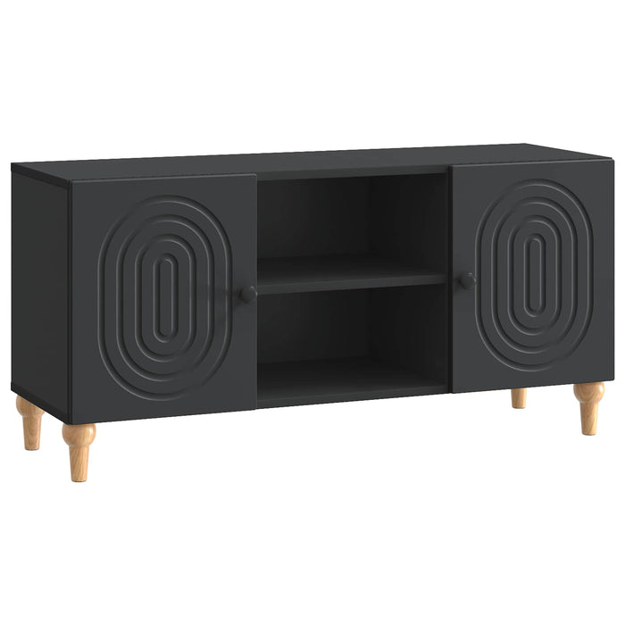 Cabinet TV Negru 102 x 34,5 x 50 cm Lemn prelucrat - WALTI WALTI