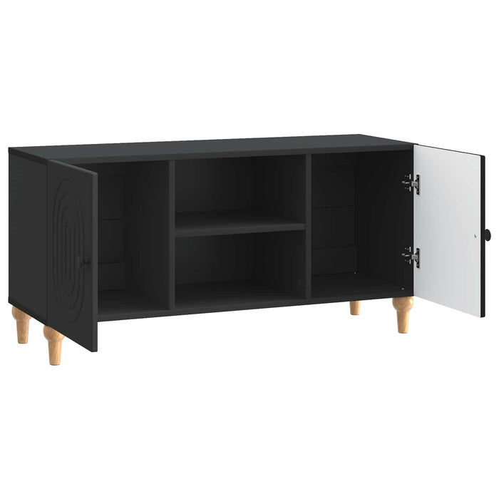 Cabinet TV Negru 102 x 34,5 x 50 cm Lemn prelucrat - WALTI WALTI