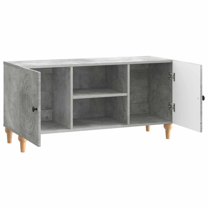 Cabinet TV Gri Beton 102 x 34,5 x 50 cm Lemn prelucrat - WALTI WALTI