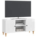 Cabinet TV Alb foarte lucios 102 x 34,5 x 50 cm Lemn prelucrat - WALTI WALTI
