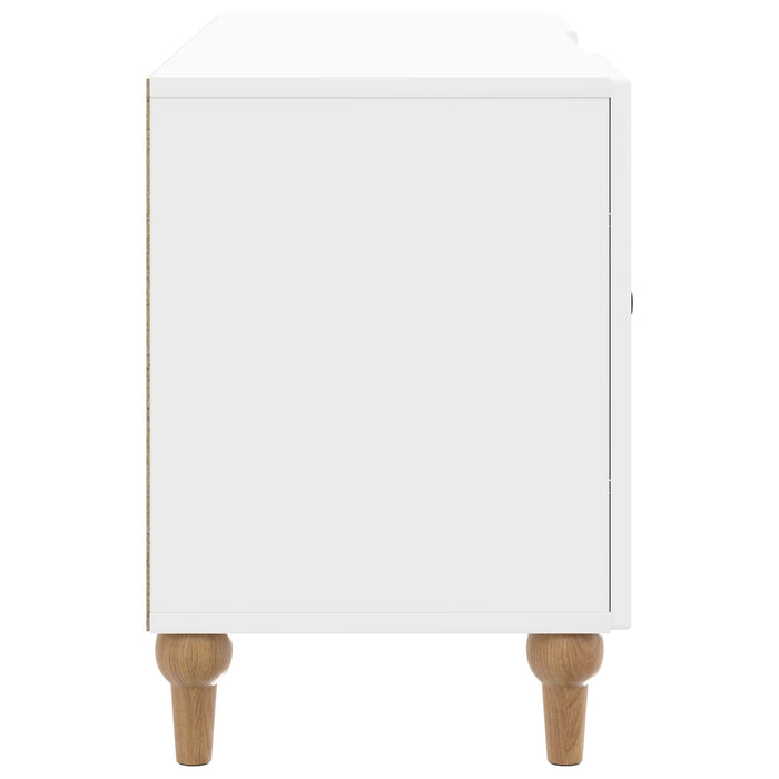 Cabinet TV Alb foarte lucios 102 x 34,5 x 50 cm Lemn prelucrat - WALTI WALTI