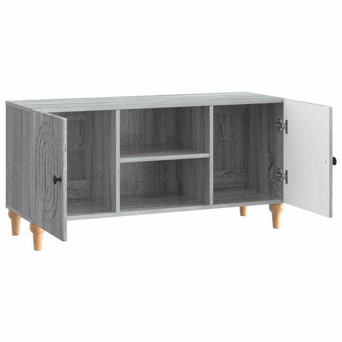 Cabinet TV Sonoma gri 102 x 34,5 x 50 cm Lemn prelucrat - WALTI WALTI