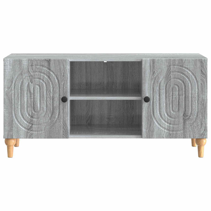 Cabinet TV Sonoma gri 102 x 34,5 x 50 cm Lemn prelucrat - WALTI WALTI