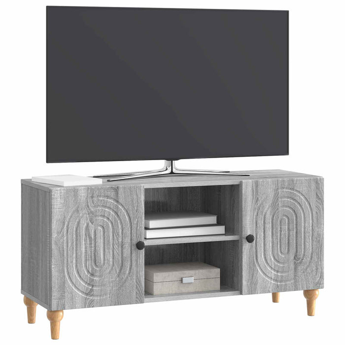 Cabinet TV Sonoma gri 102 x 34,5 x 50 cm Lemn prelucrat - WALTI WALTI