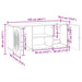 Cabinet TV Lemn vechi 102 x 34,5 x 50 cm Lemn prelucrat - WALTI WALTI