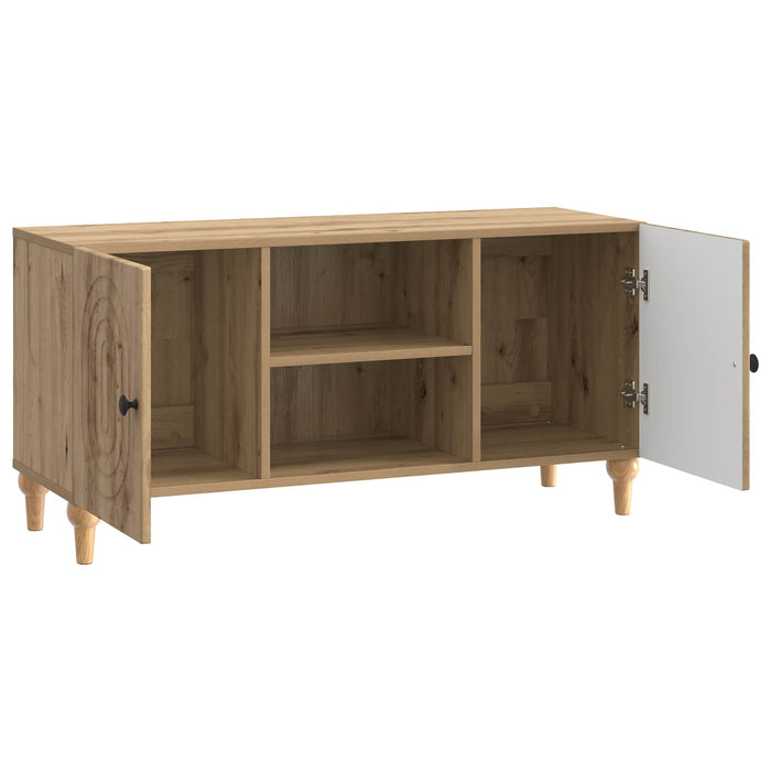 Cabinet TV Stejar Artizanal 102 x 34,5 x 50 cm Lemn prelucrat - WALTI WALTI