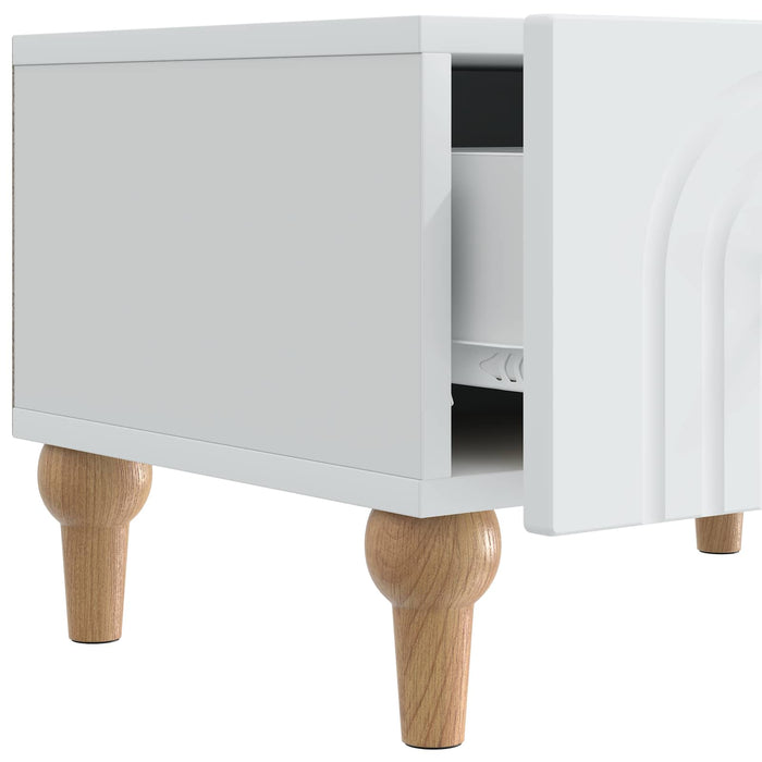 Cabinet TV cu sertar Alb 147 x 34,5 x 30 cm Lemn prelucrat - WALTI WALTI