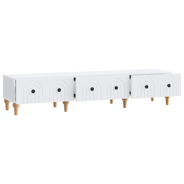 Cabinet TV cu sertar Alb 147 x 34,5 x 30 cm Lemn prelucrat - WALTI WALTI
