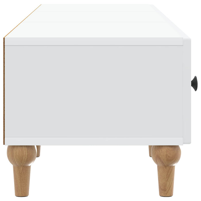 Cabinet TV cu sertar Alb 147 x 34,5 x 30 cm Lemn prelucrat - WALTI WALTI