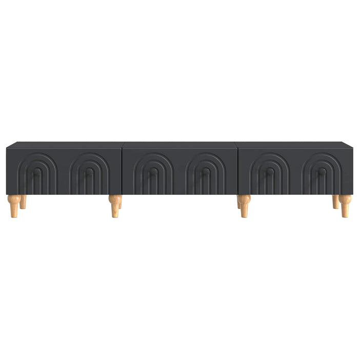Cabinet TV cu sertar Negru 147 x 34,5 x 30 cm Lemn prelucrat - WALTI WALTI