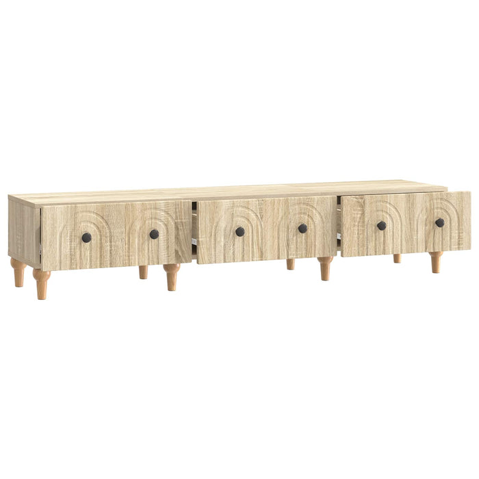 Cabinet TV Stejar Sonoma 147 x 34,5 x 30 cm Lemn prelucrat - WALTI WALTI