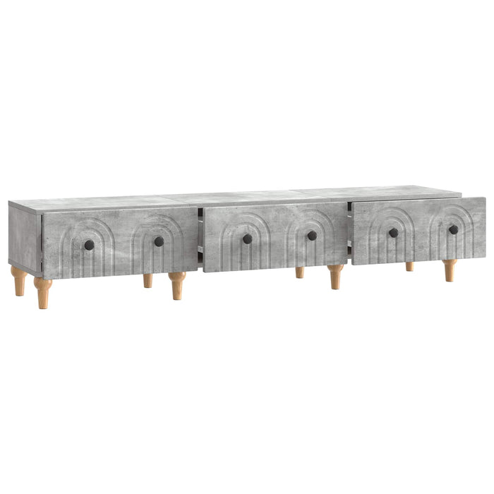 Cabinet TV Gri Beton 147 x 34,5 x 30 cm Lemn prelucrat - WALTI WALTI
