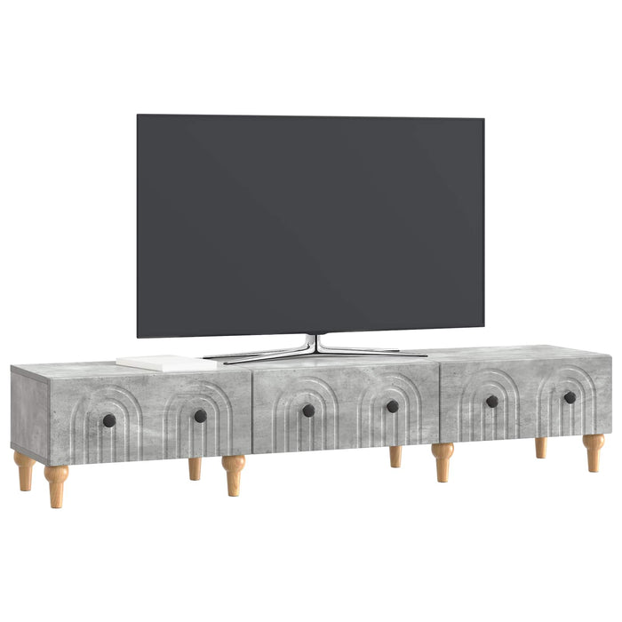 Cabinet TV Gri Beton 147 x 34,5 x 30 cm Lemn prelucrat - WALTI WALTI