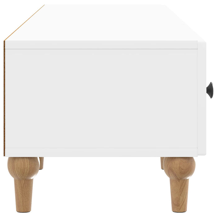 Cabinet TV Alb foarte lucios 147 x 34,5 x 30 cm Lemn prelucrat - WALTI WALTI