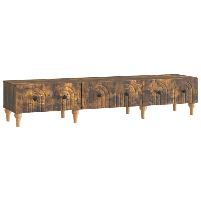 Cabinet TV Stejar fumuriu 147 x 34,5 x 30 cm Lemn prelucrat - WALTI WALTI