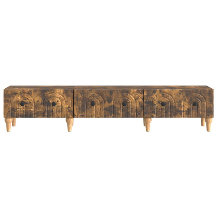 Cabinet TV Stejar fumuriu 147 x 34,5 x 30 cm Lemn prelucrat - WALTI WALTI