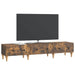 Cabinet TV Stejar fumuriu 147 x 34,5 x 30 cm Lemn prelucrat - WALTI WALTI