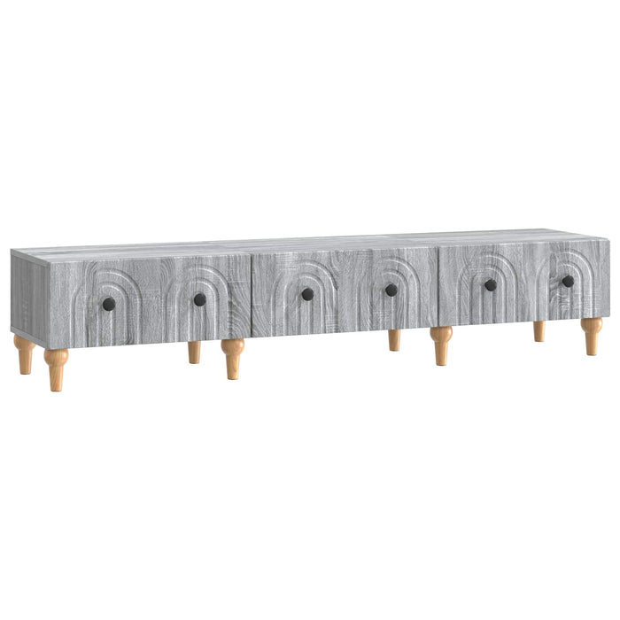 Cabinet TV Sonoma gri 147 x 34,5 x 30 cm Lemn prelucrat - WALTI WALTI