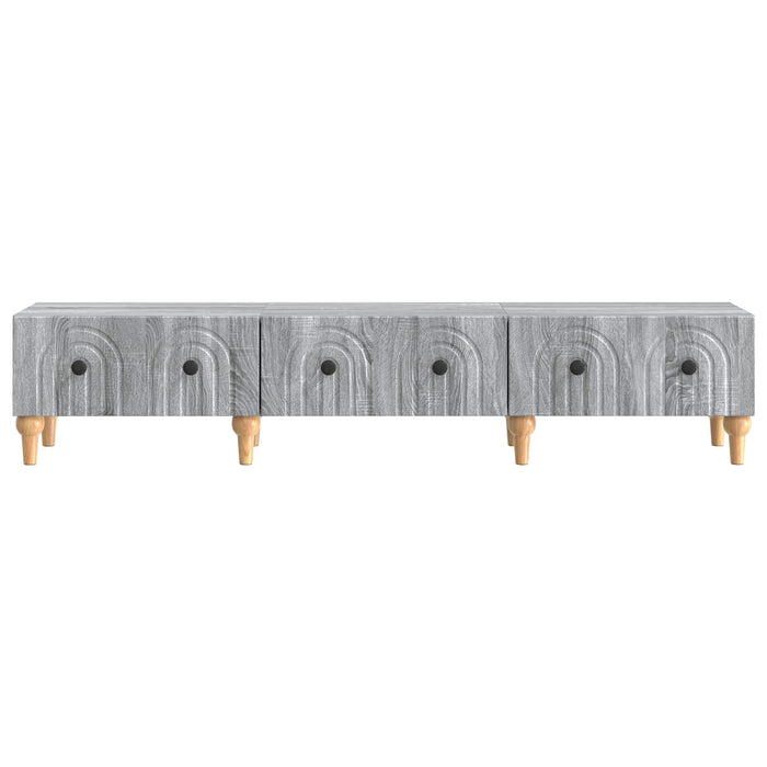 Cabinet TV Sonoma gri 147 x 34,5 x 30 cm Lemn prelucrat - WALTI WALTI