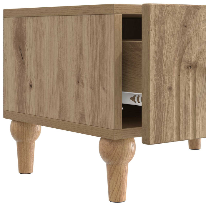 Cabinet TV Stejar Artizanal 147 x 34,5 x 30 cm Lemn prelucrat - WALTI WALTI